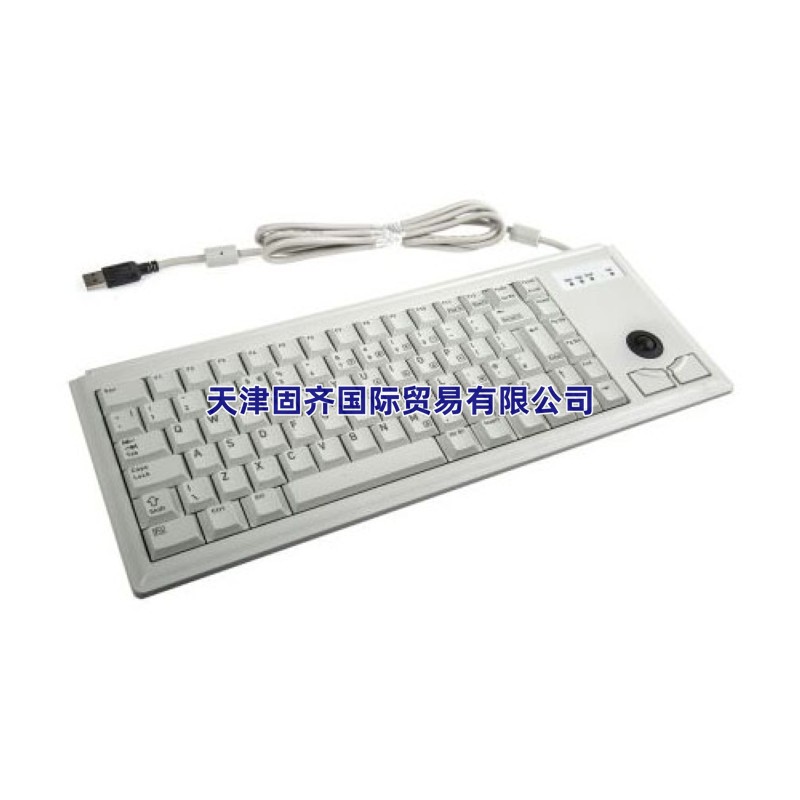 -Cherry 灰色 USB 有线 紧凑型 轨迹球键盘 G84-4400LUBGB-0